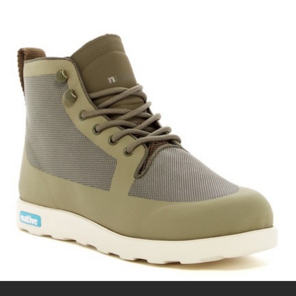Native unisex fitzroy green high top sneaker boots